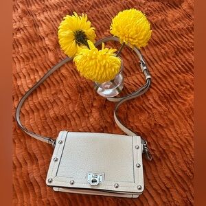 Rebecca Minkoff small white leather cross-body bag